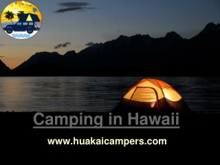 Camping in Hawaii