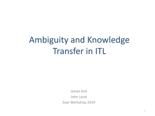 Ambiguity and Knowledge Transfer in ITL