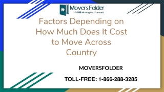 Factors depending on how much does it cost to move across country