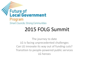 2015 FOLG Summit