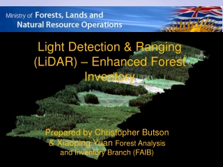 Light Detection &amp; Ranging (LiDAR) – Enhanced Forest Inventory