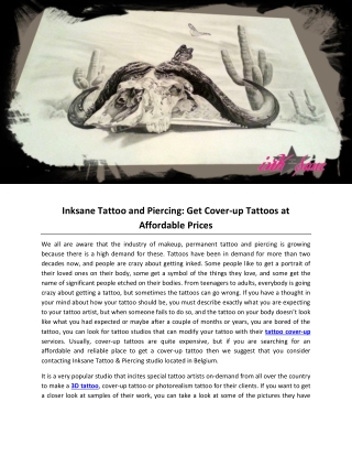Inksane Tattoo and Piercing: Get Cover-up Tattoos at Affordable Prices