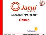Treinamento On The Job Gest o