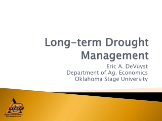 Long-term Drought Management