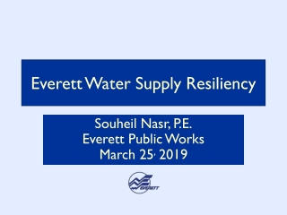 Everett Water Supply Resiliency