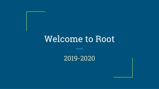 Welcome to Root