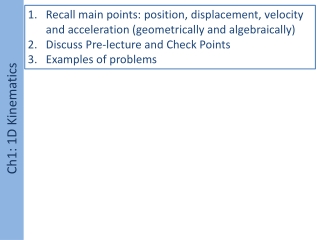 Ch1: 1D Kinematics