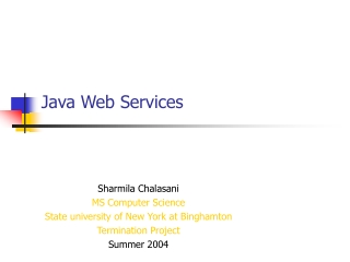 Java Web Services