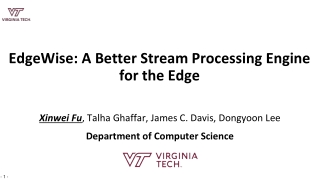 EdgeWise : A Better Stream Processing Engine for the Edge