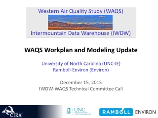 Western Air Quality Study (WAQS) Intermountain Data Warehouse (IWDW)