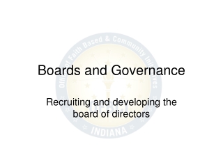 Boards and Governance