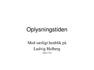 Oplysningstiden