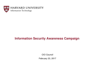 Information Security Awareness Campaign