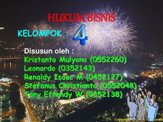 HUKUM BISNIS