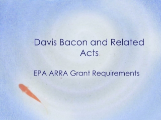 Davis Bacon and Related Acts