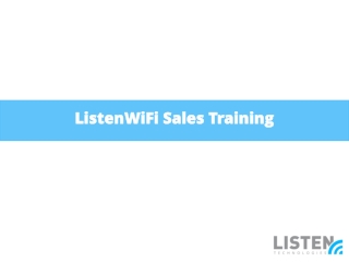 ListenWiFi Sales Training