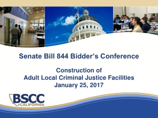 SB 844 Bidders Conference Agenda