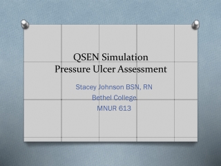 QSEN Simulation Pressure Ulcer Assessment