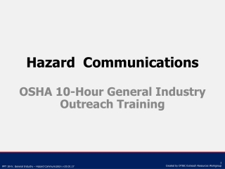 Hazard Communications