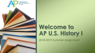 Welcome to AP U.S. History I