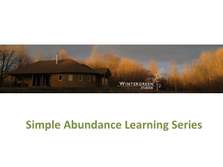 Simple Abundance Learning Series