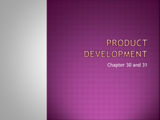 Product Development