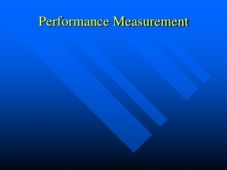 Performance Measurement