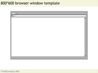 800*600 browser window template