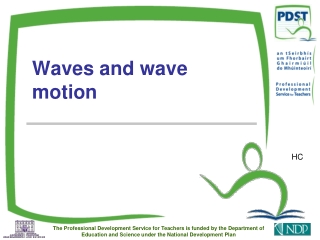 Waves and wave motion