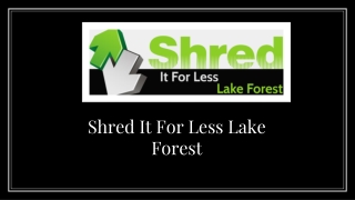 Document Shredding Services