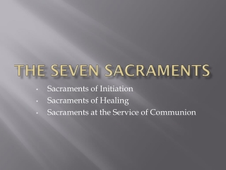 The Seven Sacraments