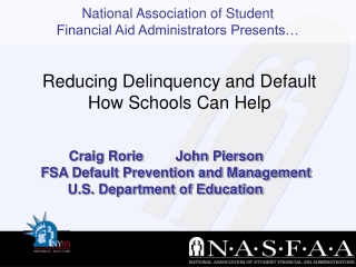 Reducing Delinquency and Default How Schools Can Help