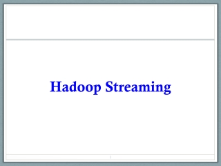 Hadoop Streaming