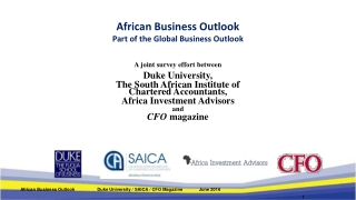 African Business Outlook Part of the Global Business Outlook