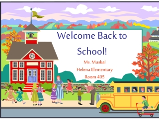 Welcome Back to School!