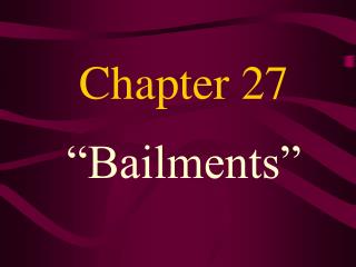 Chapter 27