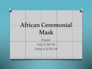 African Ceremonial Mask