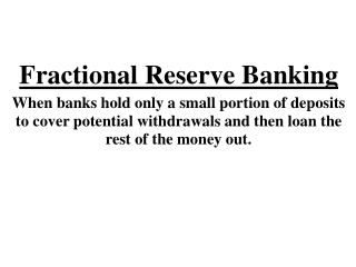 Fractional Reserve Banking