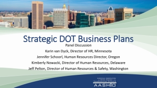 Strategic DOT Business Plans