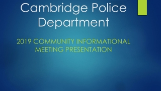 Cambridge Police Department