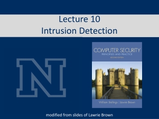 Lecture 10 Intrusion Detection