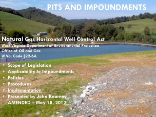 Pits and Impoundments