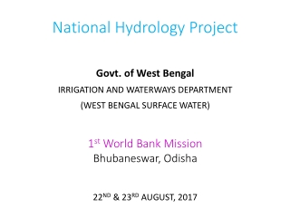 National Hydrology Project