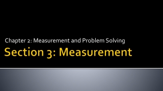 Section 3: Measurement