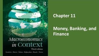 Chapter 11 Money, Banking, and Finance