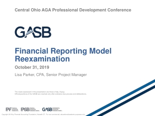 Financial Reporting Model Reexamination