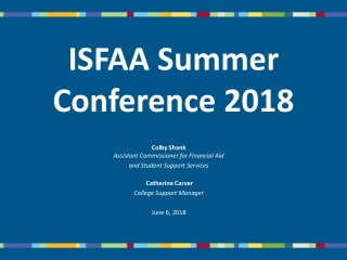 ISFAA Summer Conference 2018