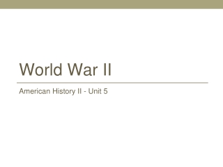 World War II