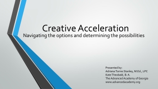 Creative Acceleration