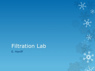 Filtration Lab